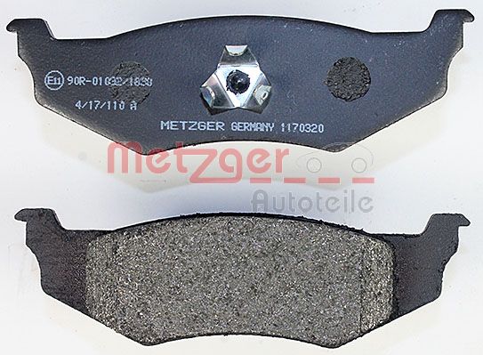 METZGER 1170320 Bremsbelagsatz, Scheibenbremse